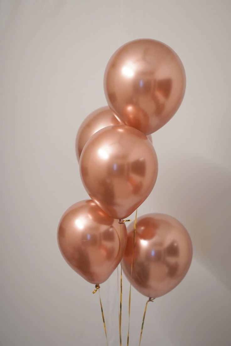 Rose Gold Chrome Balloons