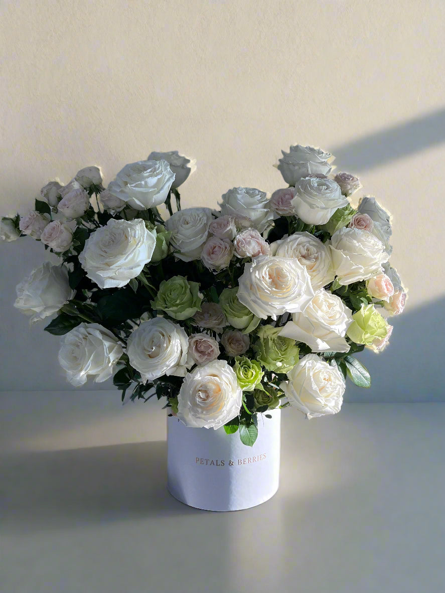 Ivory Blush Petals Box