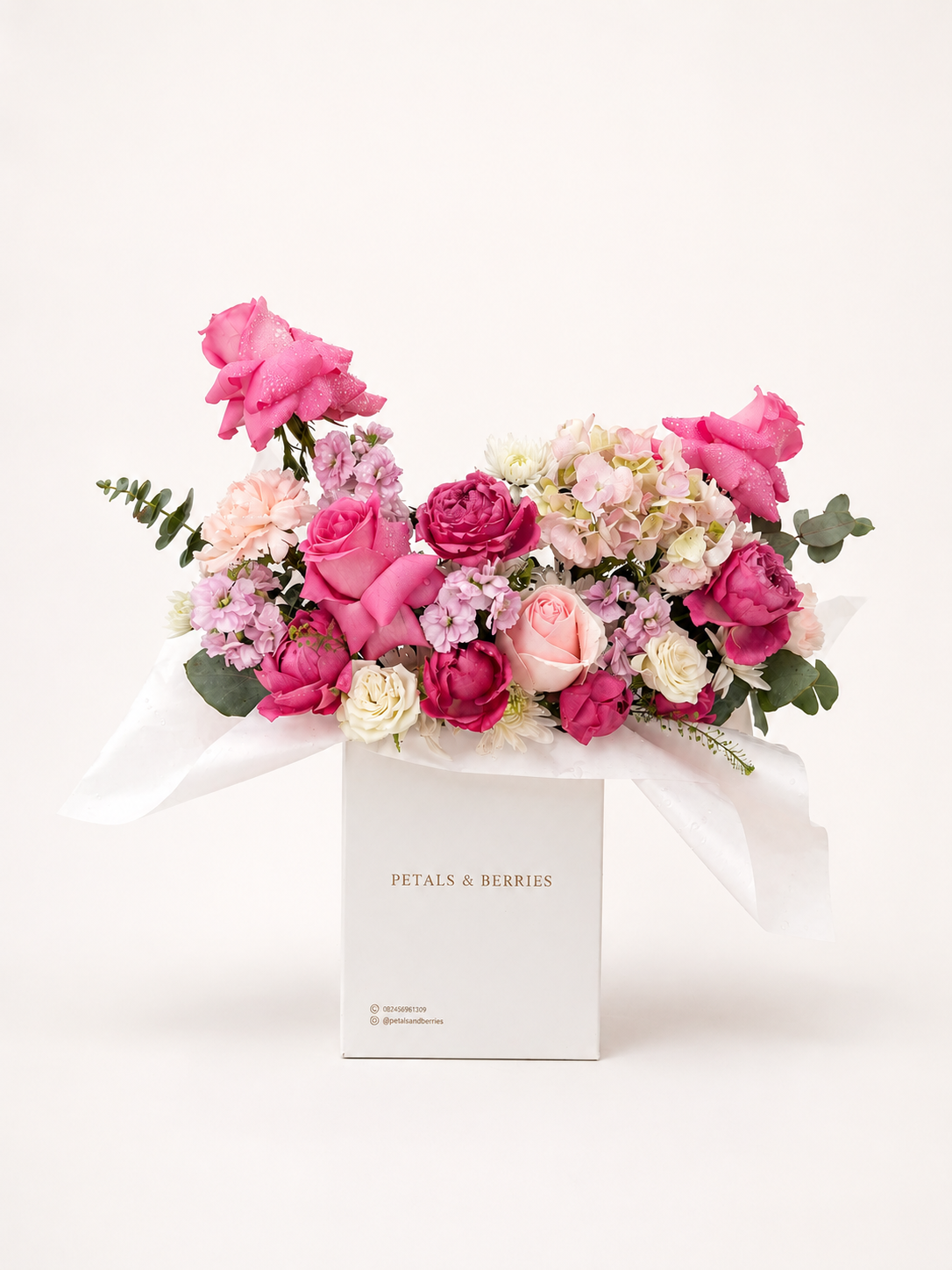 Pink Mélange Floral Bag
