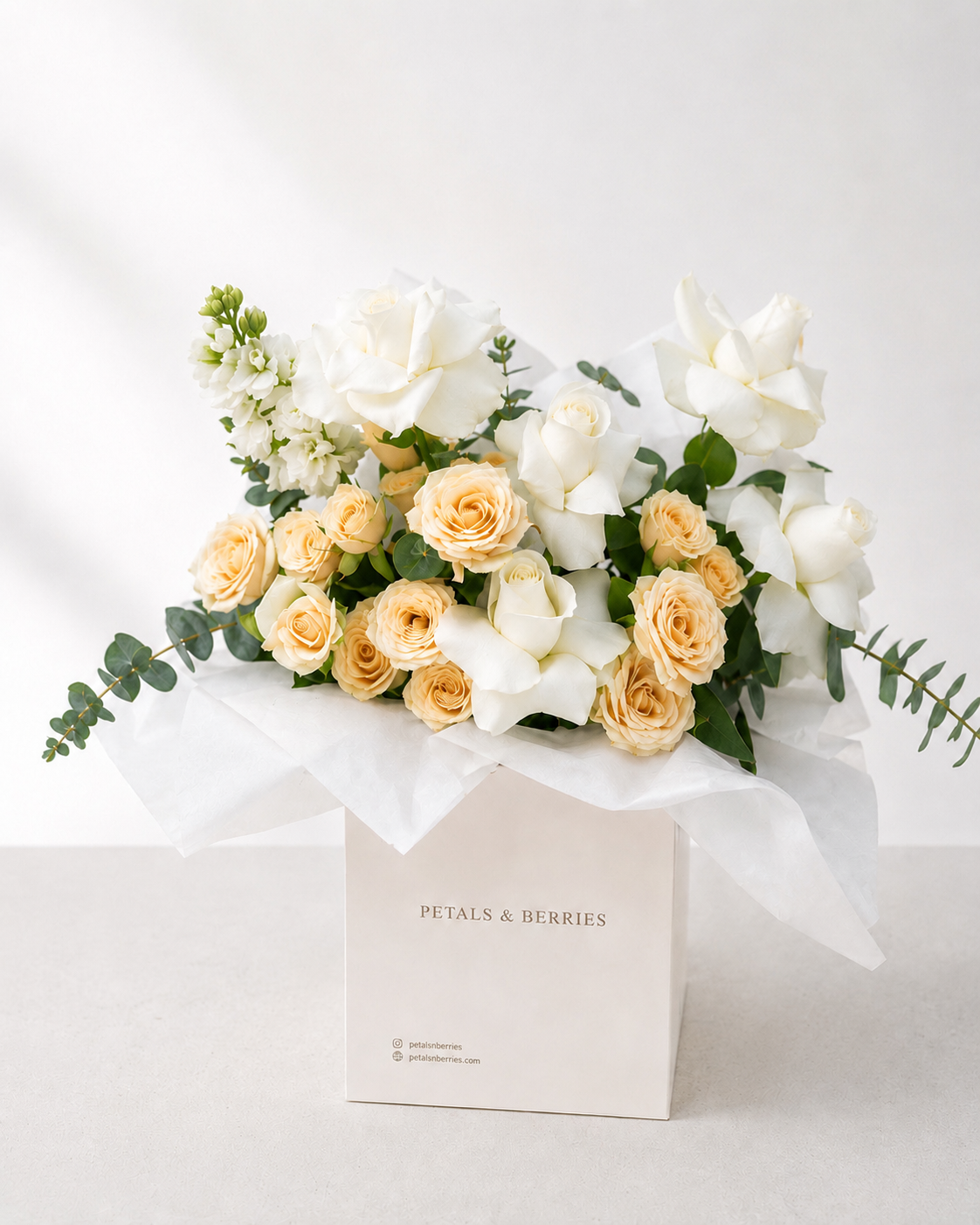 White & Yellow PETALS Bag