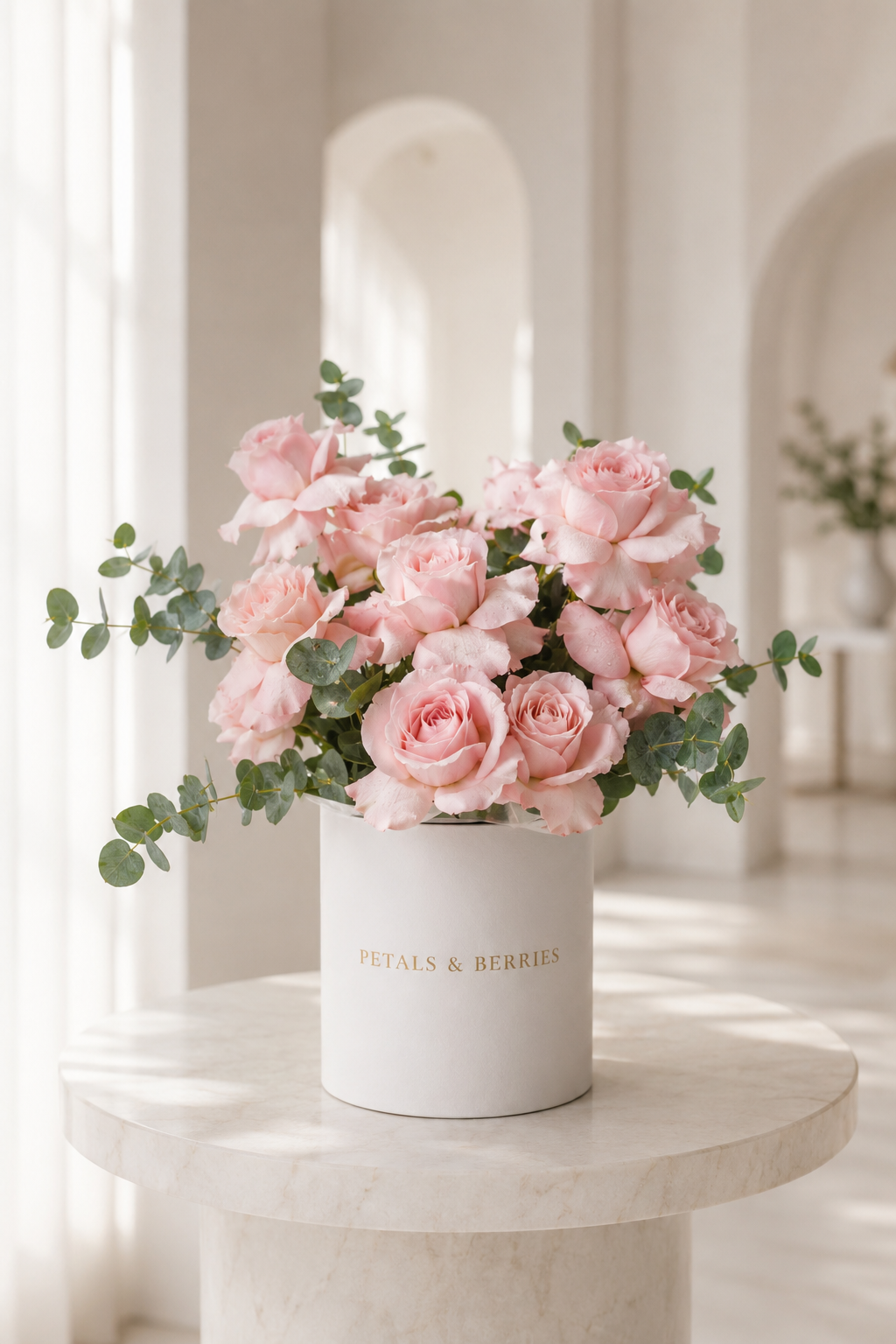 Pink flower box 