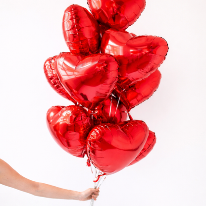 Luxury Red Heart Balloon Add-On