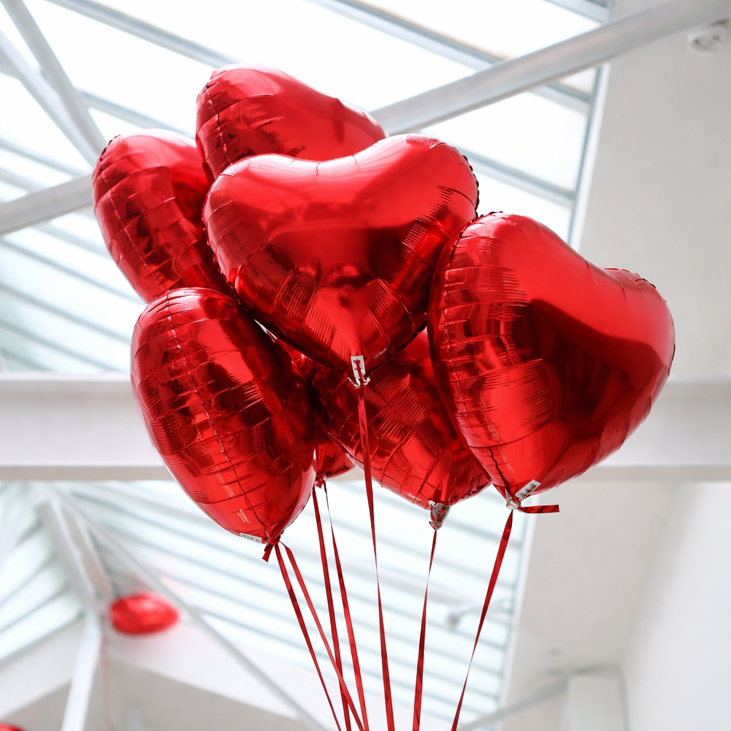Luxury Red Heart Balloon Add-On