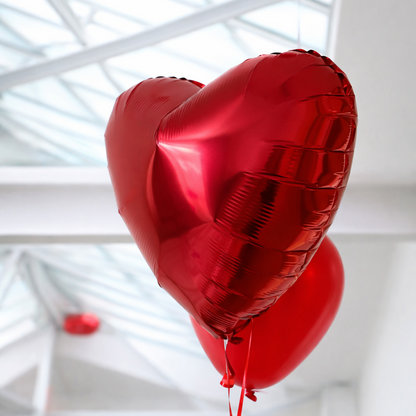 Luxury Red Heart Balloon Add-On