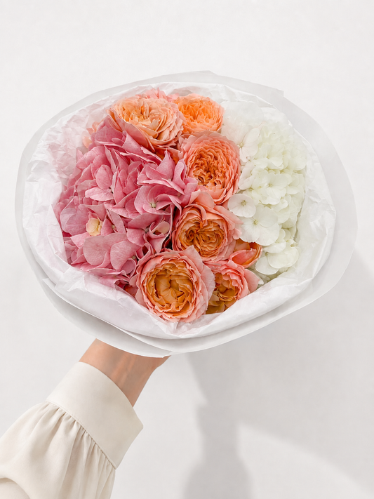 Peach Melba Bouquet