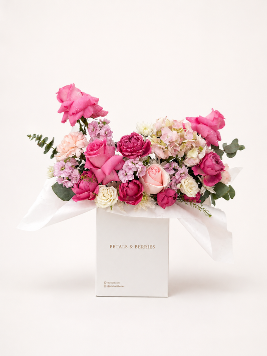 Pink Mélange Floral Bag