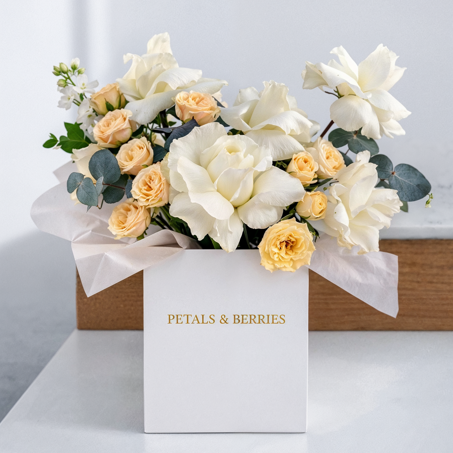 White & Yellow PETALS Bag